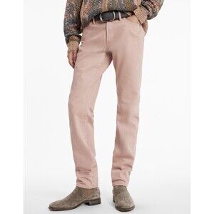 $398 JOHN VARVATOS J702 Slim Fit Jeans Men's Size 34 Worn Mauve New with Tags!